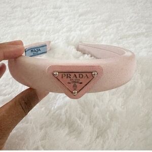 Prada Logo Blush Pink Headband